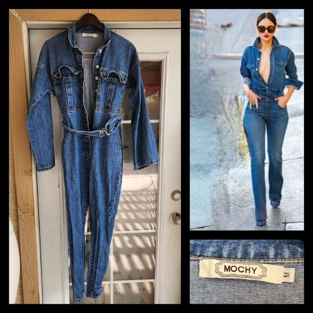 MOCHY‎ BRAND JEAN JUMPSUIT